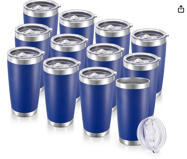 Tumblers Bulk Stainless Steel Tumbler with Lid Double Wall Vacuum Insulated Coffee Mug