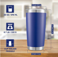 Tumblers Bulk Stainless Steel Tumbler with Lid Double Wall Vacuum Insulated Coffee Mug
